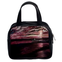 Pier At Midnight Classic Handbag (two Sides)