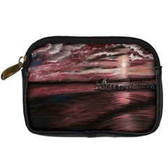 Pier At Midnight Digital Camera Leather Case by TonyaButcher