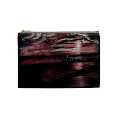 Pier At Midnight Cosmetic Bag (medium)