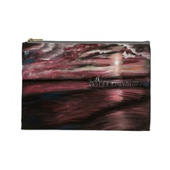 Pier At Midnight Cosmetic Bag (large) by TonyaButcher