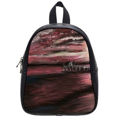 Pier At Midnight School Bag (small)