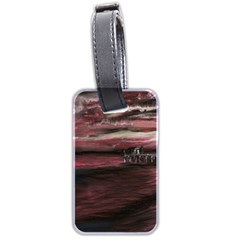 Pier At Midnight Luggage Tag (two Sides)