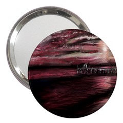 Pier At Midnight 3  Handbag Mirror