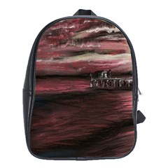 Pier At Midnight School Bag (xl)