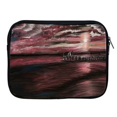 Pier At Midnight Apple Ipad Zippered Sleeve by TonyaButcher