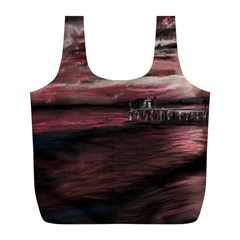 Pier At Midnight Reusable Bag (l)