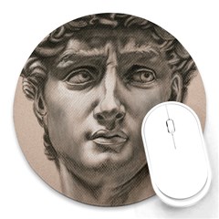 David 8  Mouse Pad (round)