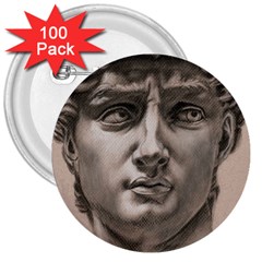 David 3  Button (100 Pack)