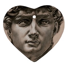 David Heart Ornament (two Sides) by TonyaButcher