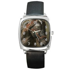 Storm Square Leather Watch