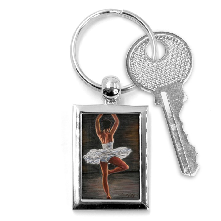 Ballet Ballet Key Chain (Rectangle)