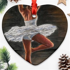 Ballet Ballet Heart Ornament (two Sides) by TonyaButcher