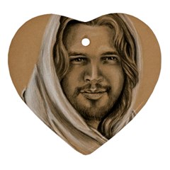 Messiah Heart Ornament (two Sides) by TonyaButcher