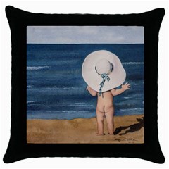 Mom s White Hat Black Throw Pillow Case by TonyaButcher