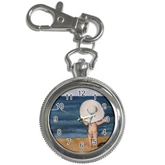 Mom s White Hat Key Chain Watch by TonyaButcher