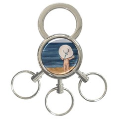 Mom s White Hat 3-ring Key Chain by TonyaButcher