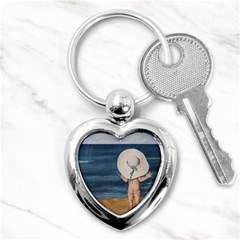 Mom s White Hat Key Chain (heart) by TonyaButcher