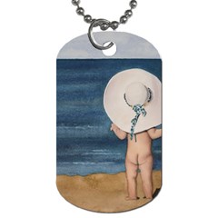 Mom s White Hat Dog Tag (two-sided)  by TonyaButcher