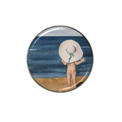 Mom s White Hat Golf Ball Marker (for Hat Clip) by TonyaButcher