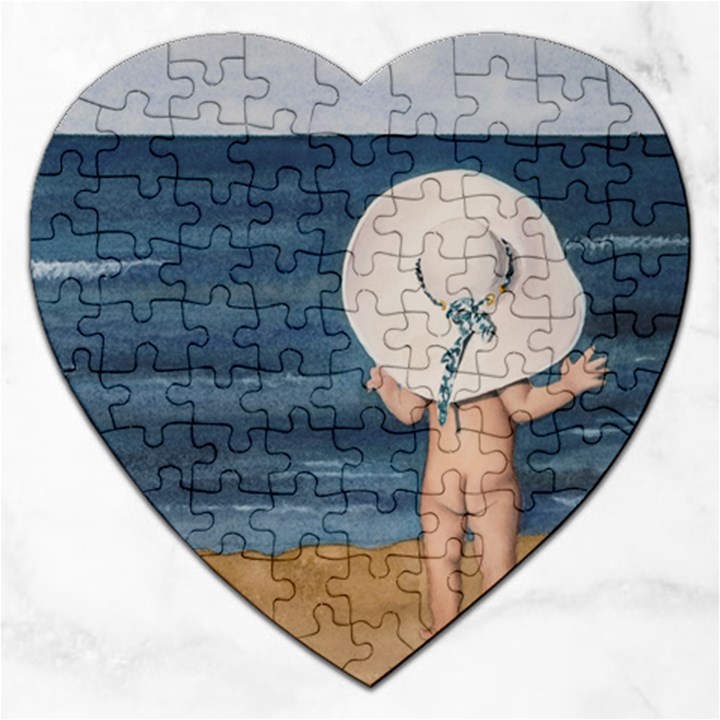 Mom s White Hat Jigsaw Puzzle (Heart)