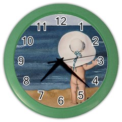 Mom s White Hat Wall Clock (color)