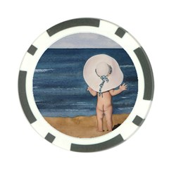 Mom s White Hat Poker Chip by TonyaButcher