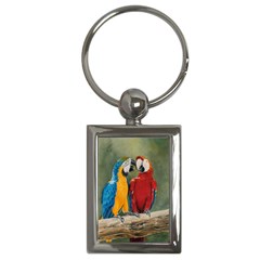 Feathered Friends Key Chain (rectangle)