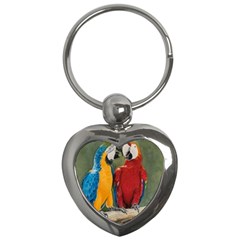 Feathered Friends Key Chain (heart)