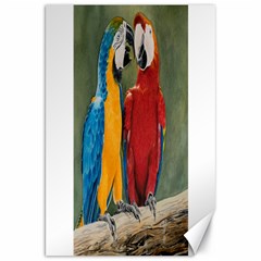 Feathered Friends Canvas 20  X 30  (unframed)