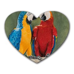 Feathered Friends Mouse Pad (heart)