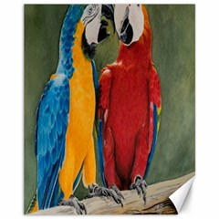 Feathered Friends Canvas 11  X 14  (unframed)