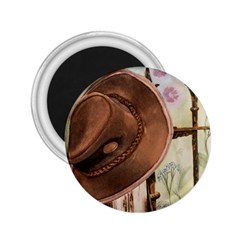 Hat On The Fence 2 25  Button Magnet by TonyaButcher