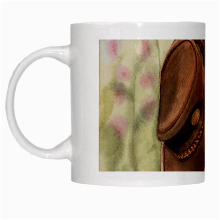 Hat On The Fence White Coffee Mug