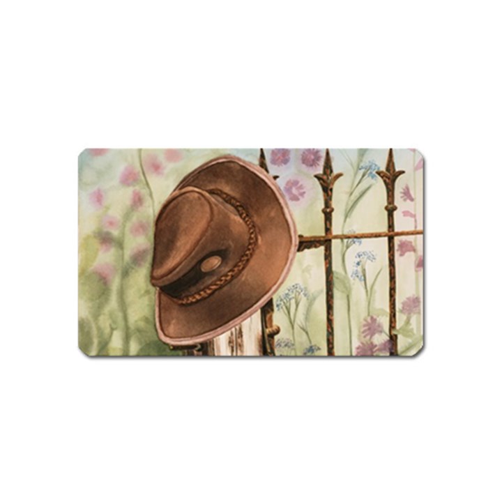 Hat On The Fence Magnet (Name Card)