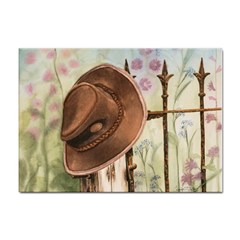 Hat On The Fence A4 Sticker 100 Pack