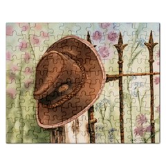 Hat On The Fence Jigsaw Puzzle (rectangle)