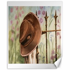 Hat On The Fence Canvas 16  X 20  (unframed)