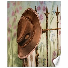 Hat On The Fence Canvas 11  X 14  (unframed)