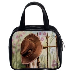 Hat On The Fence Classic Handbag (two Sides) by TonyaButcher