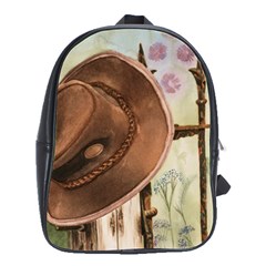 Hat On The Fence School Bag (large)