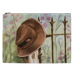 Hat On The Fence Cosmetic Bag (xxl)