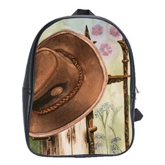 Hat On The Fence School Bag (xl)