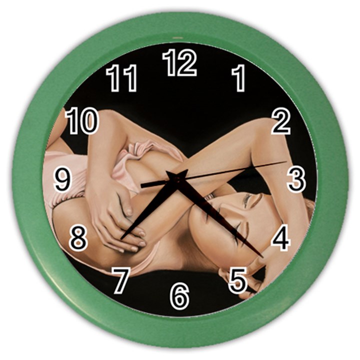 Gentle Embrace Wall Clock (Color)