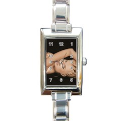 Alluring Rectangular Italian Charm Watch