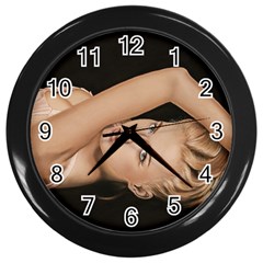 Alluring Wall Clock (black) by TonyaButcher