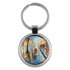 Just The Two Of Us Key Chain (round) by TonyaButcher