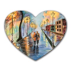 Just The Two Of Us Mouse Pad (heart) by TonyaButcher