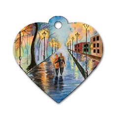 Just The Two Of Us Dog Tag Heart (one Sided) 