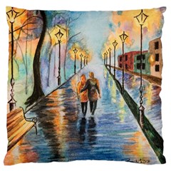 Just The Two Of Us Large Cushion Case (single Sided) 