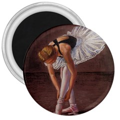 Ballerina 3  Button Magnet